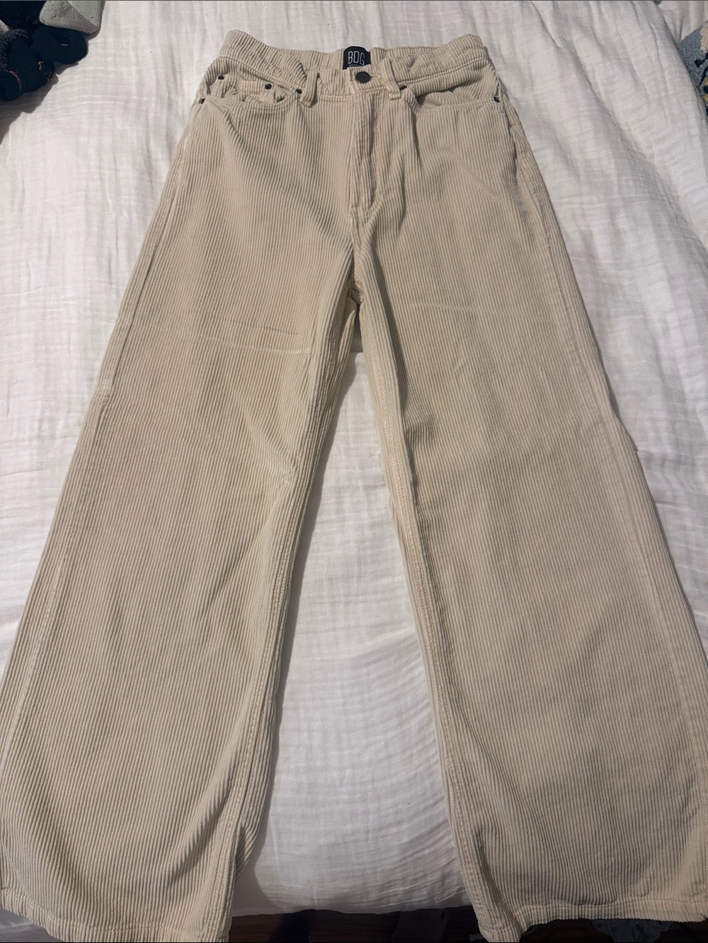 BDG (Urban Outfitters) Cream Corduroy Women’s pants size 26